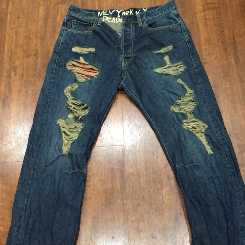 Ed Hardy Ripped Panther Jeans